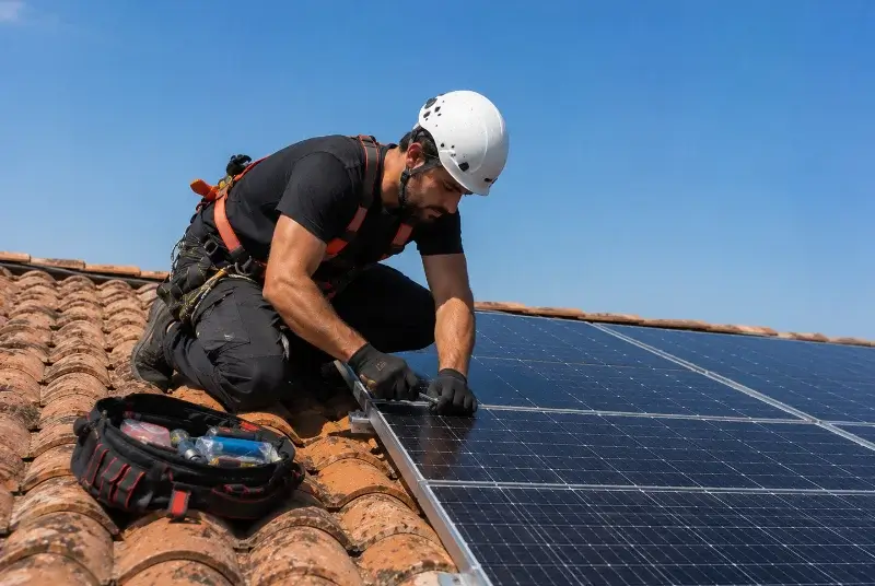 Maintenance et monitoring de panneaux solaires à Molac
